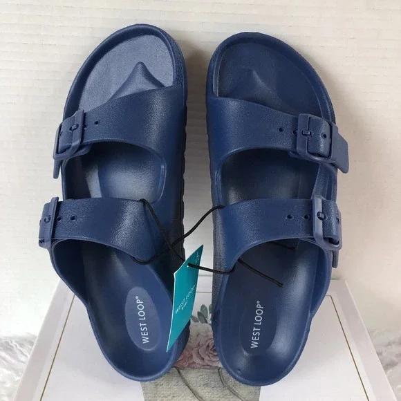 Women's Sandals-Choose Size-4/5 Bright Blue-Waterproof-West Loop - Picture 1 of 15
